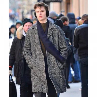 Ansel Elgort The Goldfinch Grey Trench Coat