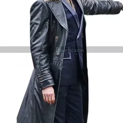 Mark Strong Shazam Fur Collar Coat