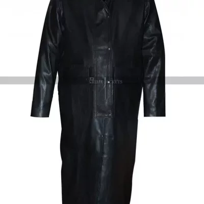 Sting Returns 2015 Black Leather Coat