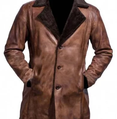Wolverine Hugh Jackman Fur Trench Coat