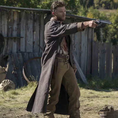 Diablo Jackson Leather Trench Coat