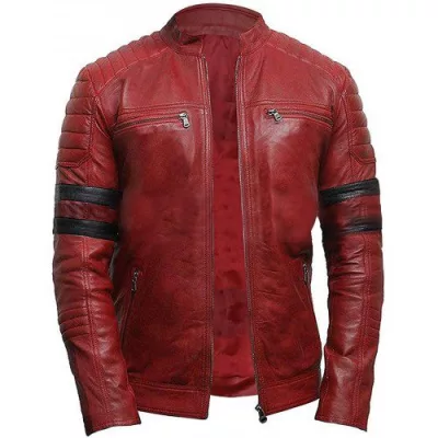 Fight Club Tyler Durden Retro Black Leather Jacket