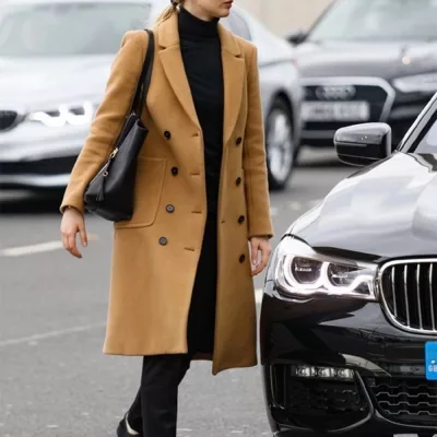 Jennifer Lawrence Red Sparrow Movie Brown Trench Coat