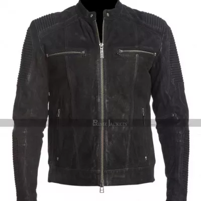 Vintage Cafe Racer Fury Biker Quilted Jacket