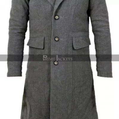 Bloodborne Game Hunter Costume Grey Trench Coat