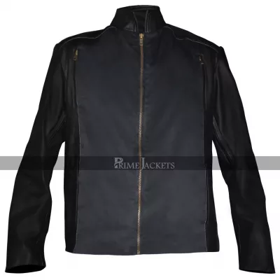 Captain America (Chris Evans) The Winter Soldier Blue Leather Jacket
