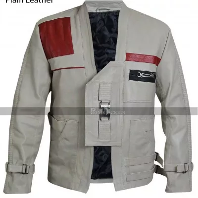 Finn Star Wars The Last Jedi John Boyega Brown Leather Jacket