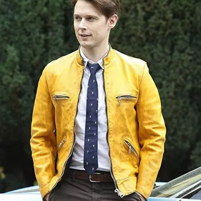 Samuel Barnett (Dirk Gently) Dirk Gently's Holistic Detective Agency Leather Jacket