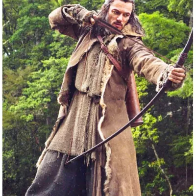 The Hobbit Luke Evans Bard The Bowman Costume Coat