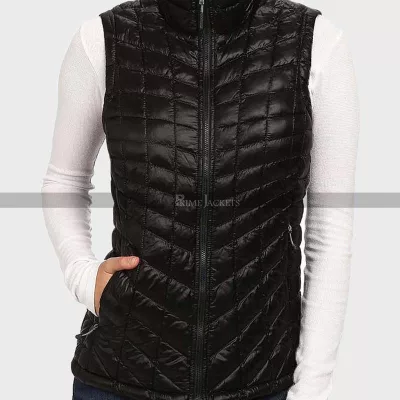 Alexandra Breckenridge Outfits Virgin River Puffer Black Vest
