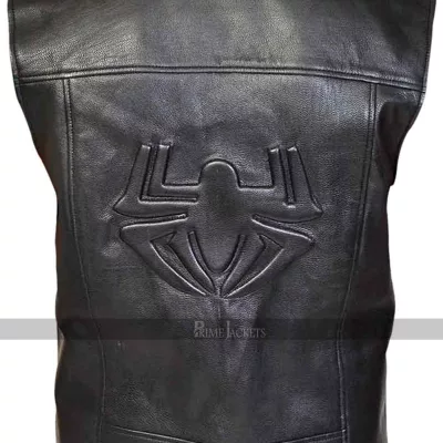 Spider Man Noir Black Leather Vest