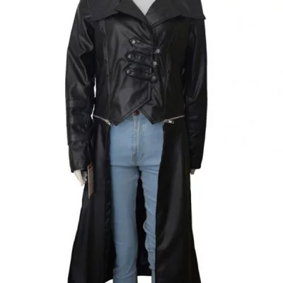 Wrestler Becky Lynch Black Trench Coat