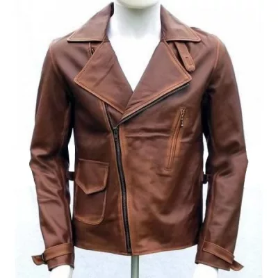 Captain America First Avenger Steve Rogers Brown Leather Jacket