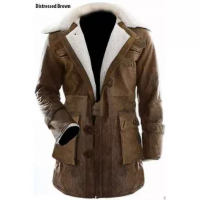 The Dark Knight Rises Bane (Tom Hardy) Distressed Light Brown Coat